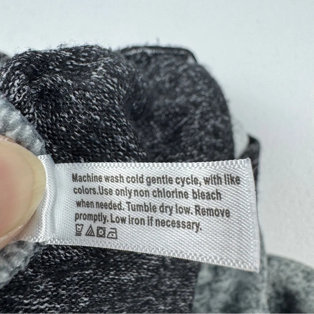 Climate Right Cuddl Duds Joggers Womens M Medium Black‎ Gray Soft Knit